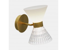 SL2004.301.02 Светильник настенный ST-Luce латунь/прозрачный, белый, латунь G9 LED 2*5W