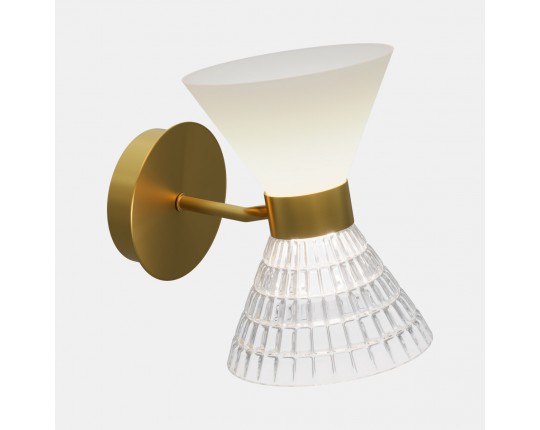 SL2004.301.02 Светильник настенный ST-Luce латунь/прозрачный, белый, латунь G9 LED 2*5W