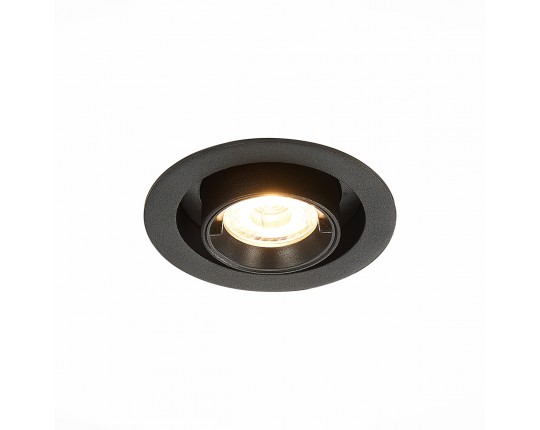 ST702.338.12 Св-к встр. Черный LED 1*12W 3000K 900Lm Ra80 24° IP20 D90xH92 180-240V