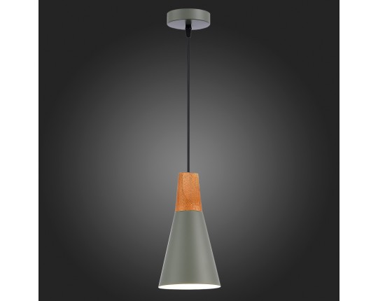 SLE125173-01 Светильник подвесной Серый/Серый, Светлое дерево E14 1*40W