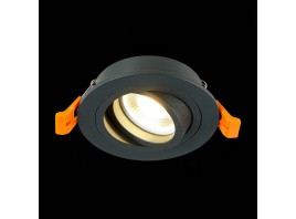 ST251.418.01 Св-к встр. Черный GU10 1*50W  IP20 L90xW90xH27 220V Без ламп