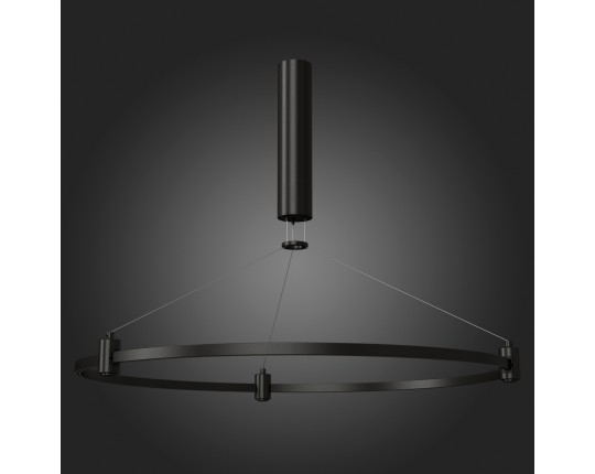 ST025.413.00 Шинопровод-кольцо FARM с подвесами и основанием под блок питания ST-Luce Черный