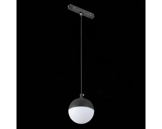 ST358.443.07 Магнитный трековый светильник подвесной Черный LED 1*7W 4000K 520Lm Ra>80 120° IP20 D90