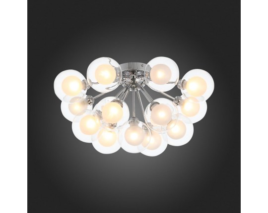 SL431.102.15 Люстра потолочная ST-Luce Хром/Прозрачный, Белый G9 15*5W