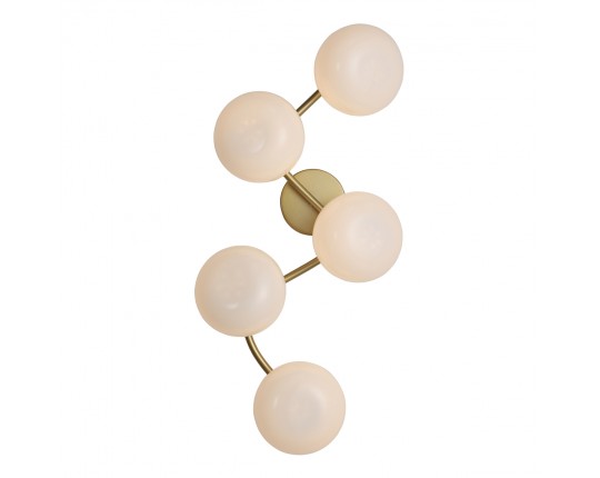 SL1519.301.05 Светильник настенный ST-Luce Латунь/Белый G9 5*5W 4000K