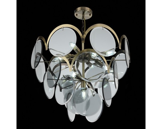 SL1161.373.09 Люстра подвесная ST-Luce Бронза/Дымчатый E14 9*60W