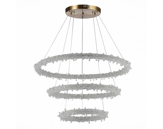 SL6105.203.03 Люстра подвесная ST-Luce Золотистый/Прозрачный LED 1*160W 3000 - 6500K