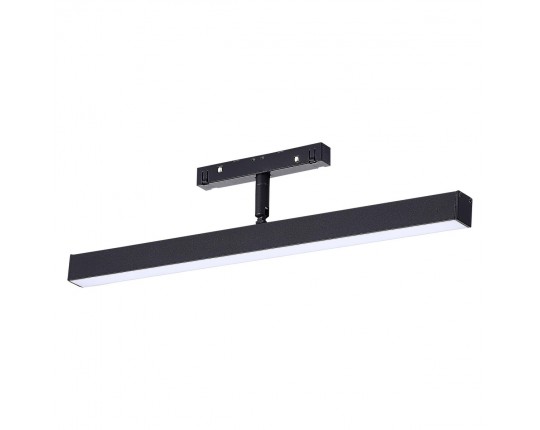 ST802.436.12 Магнитный трековый светильник Черный LED 1*12W 3000K 700Lm Ra>90 120° IP20 L405xW22,5xH