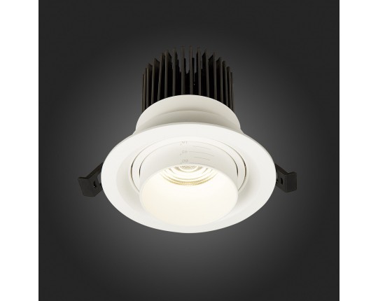 ST701.548.12 Св-к встр. Zoom Белый LED 1*12W 4000K 960Lm Ra90 15°-60° IP20 D115xH95 170-240V