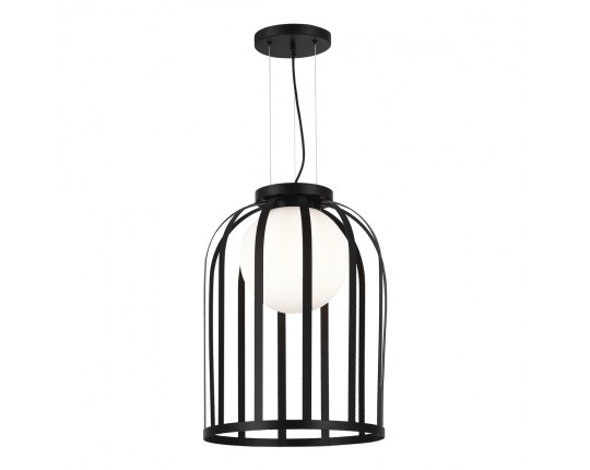 SL6129.403.01 Светильник подвесной ST-Luce Черный/Белый E27 1*60W