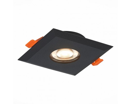 ST204.408.01 Св-к встр. Черный GU10 1*50W  L94xW94xH25 220V Без ламп