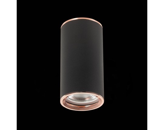 ST111.427.01 Светильник потолочный Черный GU10 1*50W D54xH105 220V Без ламп