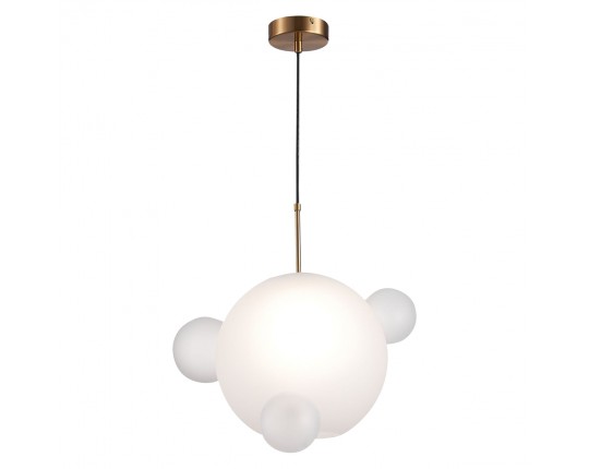 SL1133.503.01 Светильник подвесной ST-Luce Латунь/Белый E27 1*60W