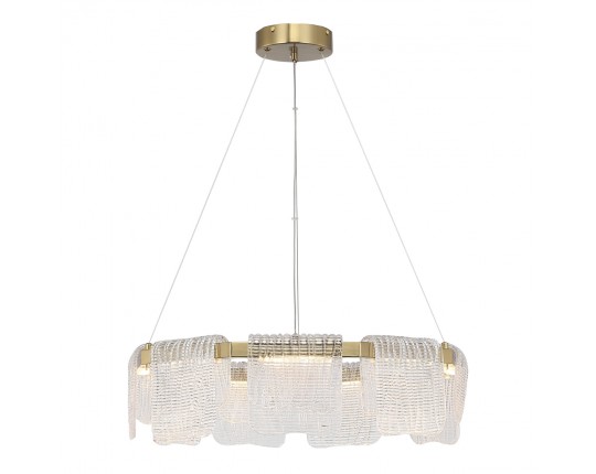 SL6021.203.54 Светильник подвесной ST-Luce золотистый/прозрачный LED 1*54W 3000K