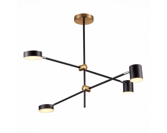 SL1604.432.04 Светильник потолочный ST-Luce Черный, Латунь/Черный LED 4*5W 3000K