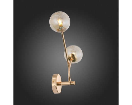 SL435.201.02 Бра ST-Luce Золотистый/Коньячный G9 2*3W