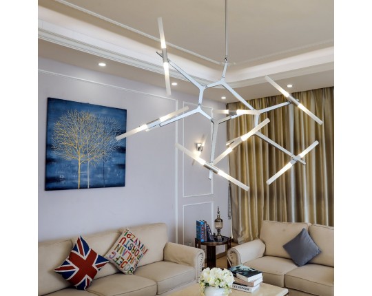 SL947.102.14 Люстра потолочная ST-Luce Серебристый/Белый G9 14*5W