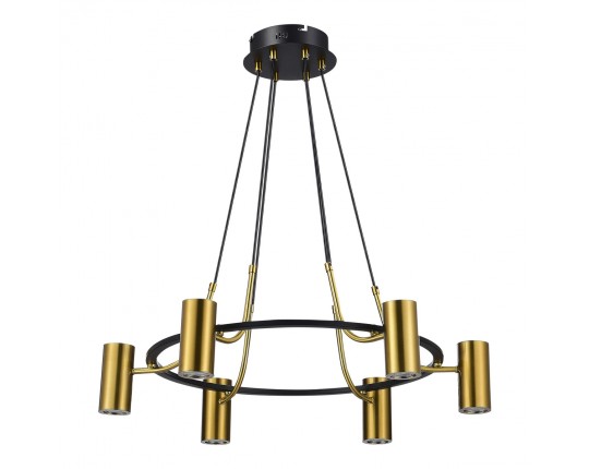SL1215.403.06 Светильник подвесной ST-Luce Черный, Латунь/Латунь GU10 6*5W 4000K