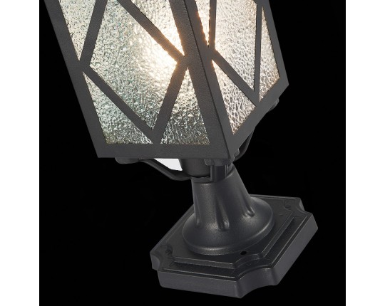 SL084.405.01 Светильник уличный наземный ST-Luce Черный/Черный, Прозрачный E27 1*60W