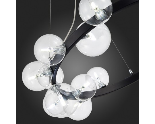 SL1165.403.15 Светильник подвесной ST-Luce Черный/Прозрачный G4 15*5W