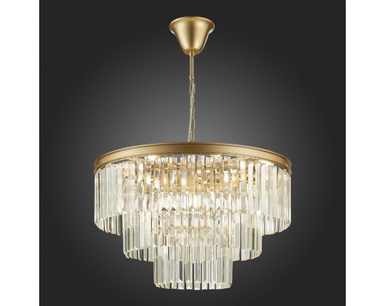 SL1624.203.12 Люстра подвесная ST-Luce шампань/прозрачный E14 12*40W