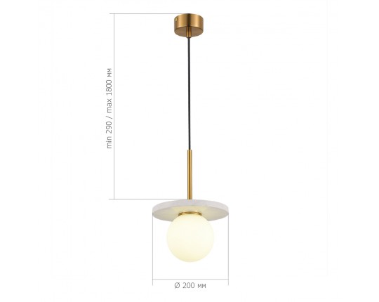 SL1191.353.01 Светильник подвесной ST-Luce Латунь/Латунь, Белый G9 LED 1*5W 4000K