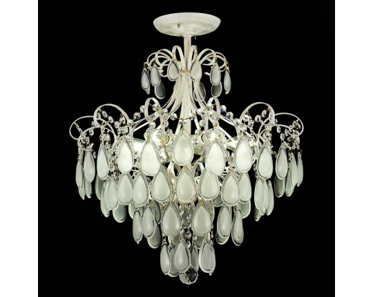 SLE160302-06 Светильник потолочный Золотистый/Белый матовый E14 6*60W