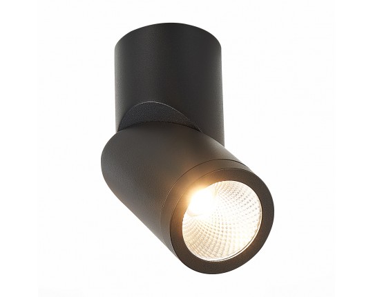 ST650.442.10 Светильник потолочный Черный LED 1*10W 4000K 800Lm Ra>90 38° IP44 D62xH151 165-265V