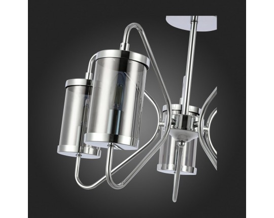 SLE102302-05 Светильник потолочный Хром/Дымчатый E14 5*40W