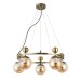 SLE106303-05 Светильник подвесной Бронзовый/Прозрачный, Янтарный E27 5*60W