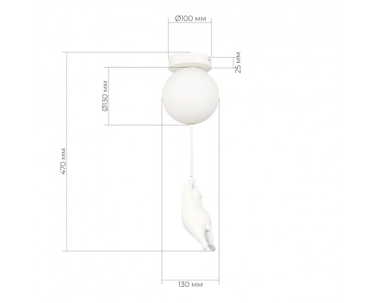 SLE115402-01 Светильник подвесной Белый/Белый G9 1*40W
