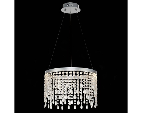 SL6201.103.24 Люстра подвесная ST-Luce Серебристый/Прозрачный LED 1*24W 3000K/4000K/6000K