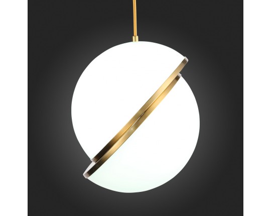 SL1164.313.01 Светильник подвесной ST-Luce Латунь/Белый E27 1*60W