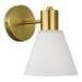 SLE1561-301-01 Светильник настенный Латунь/Белый E27 1*60W