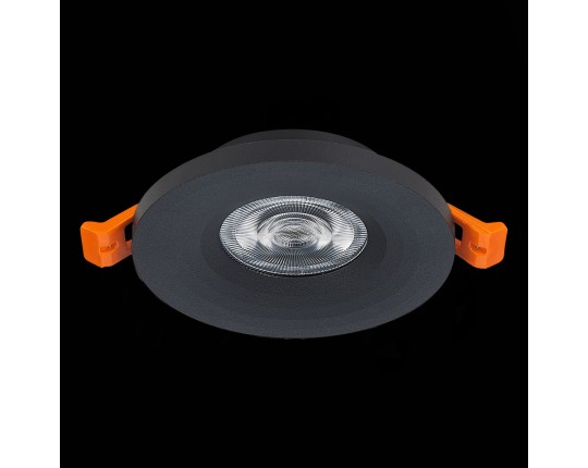 ST205.408.01 Св-к встр. Черный GU10 1*50W  D95xH27 220V Без ламп