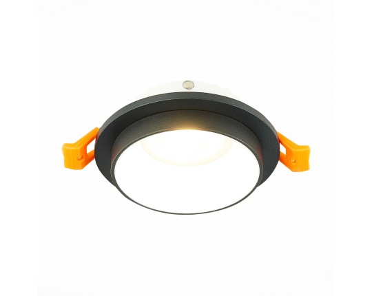 ST206.428.01 Св-к встр. Черный GU10 1*50W  IP20 D92xH38 220V Без ламп