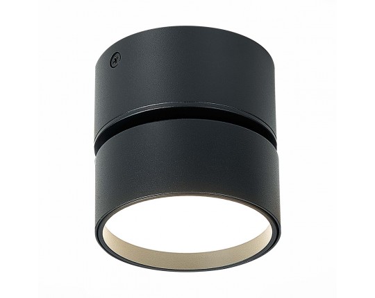 ST651.442.09 Светильник потолочный поворотный Черный LED 1*9W 4000K 720Lm Ra>90 120° IP20 D85xH87 17