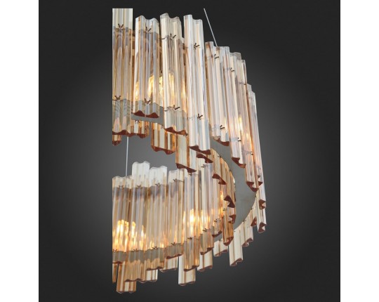 SL400.103.09 Люстра подвесная ST-Luce Хром/Янтарный G9 9*5W