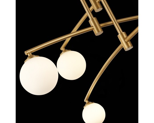 SL1208.302.06 Светильник потолочный ST-Luce Золотистый/Белый G9 6*5W