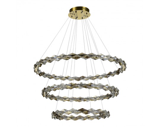 SL6009.203.03 Люстра подвесная ST-Luce Золотистый/Прозрачный,Янтарный LED 1*75W 3000K