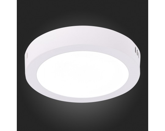 ST112.542.12 Светильник настенно-потолочный Белый LED 1*12W 4000K 795Lm Ra80 120° IP20 D160xH28 90-2