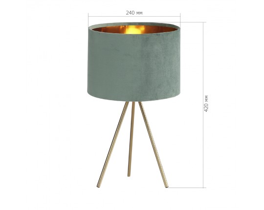 SL6242.704.01 Прикроватная лампа ST-Luce Золотистый/Зеленый E27 1*40W
