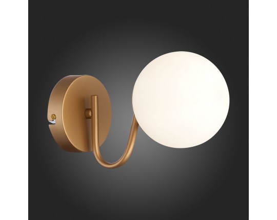 SLE220601-01 Светильник настенный Золотистый/Белый E14 1*40W