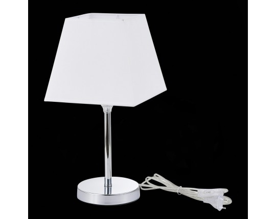 SLE107604-01 Прикроватная лампа Хром/Белый E14 1*40W