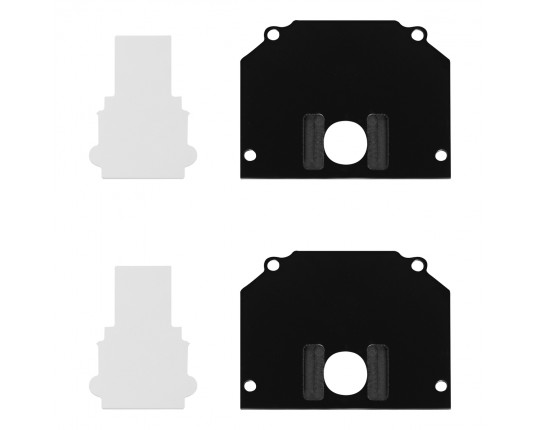 ST047.489.02 Торцевая заглушка (внешняя и внутрення 2+2шт)  ST-Luce Черный