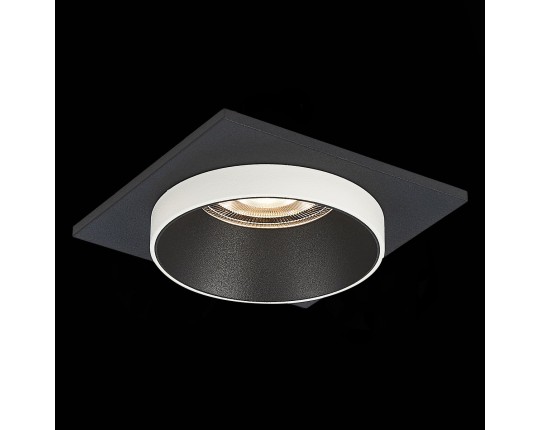 ST206.418.01 Св-к встр. Черный GU10 1*50W  L92xW92xH38 220V Без ламп