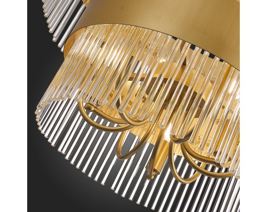 SL1225.203.09 Люстра подвесная ST-Luce Золотистый/Золотистый, Прозрачный E14 9*40W