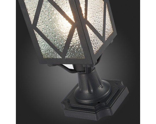 SL084.405.01 Светильник уличный наземный ST-Luce Черный/Черный, Прозрачный E27 1*60W