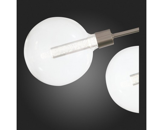 SL377.302.08 Люстра потолочная ST-Luce Никель/Прозрачный LED 8*4,5W 3000K