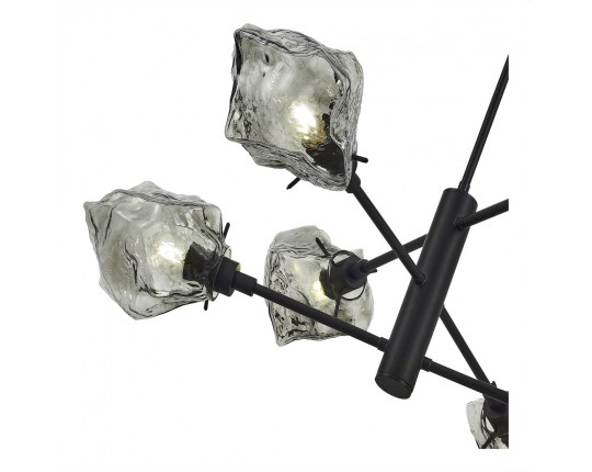 SL1175.402.06 Люстра потолочная ST-Luce Черный/Серо-зеленый E14 6*40W